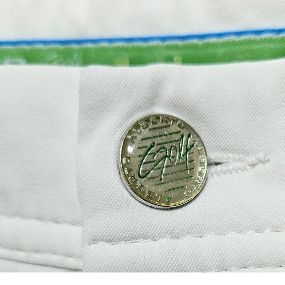 Alberto Earnie Golf 3XDRY Cooler Shorts Pickelball Regular Fit Size 48 34W White